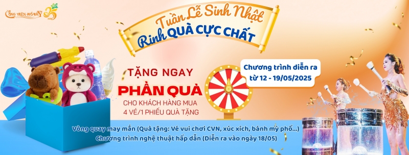 TUẦN LỄ SINH NHẬT CÔNG VIÊN NƯỚC 25 NĂM