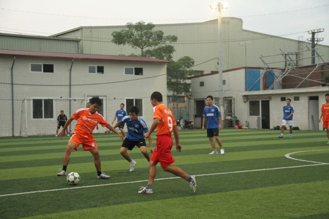 Giao hữu bóng đá giữa Haseco và Goshi Thăng Long